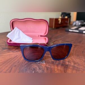 Gucci Navy Blue Sunglasses
